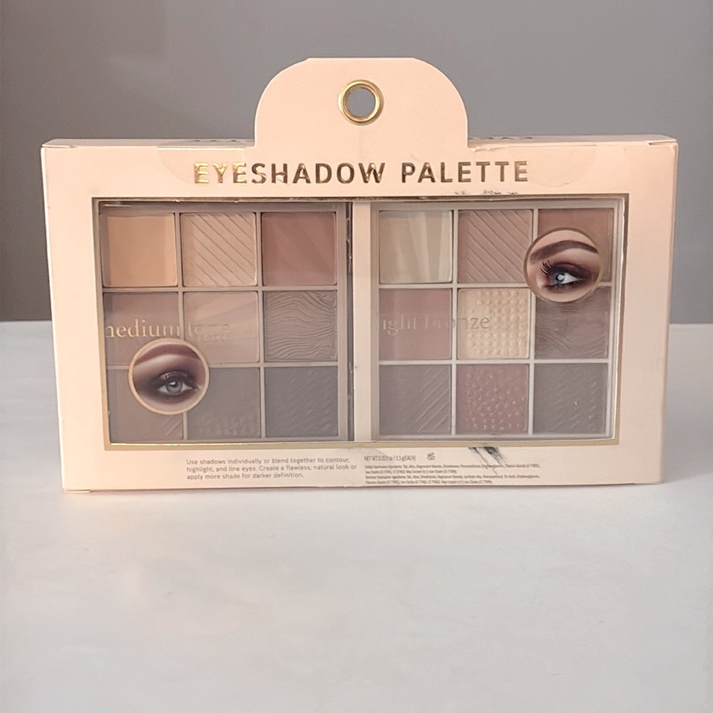 🌿18-Piece Eyeshadow Palette Set – Medium & Light Bronze